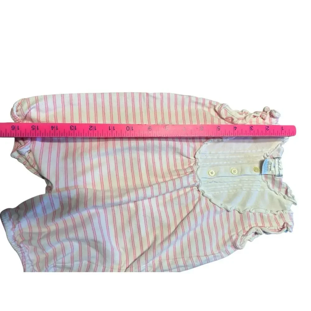 Ralph Lauren Romper Pink White Size 9 Months
